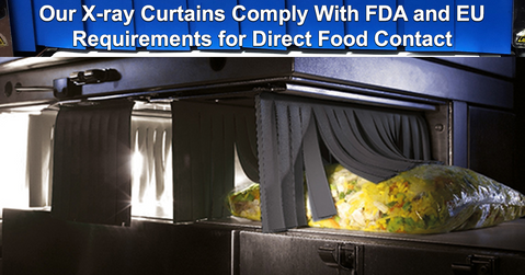 Our X-ray Curtains Comply with FDA and EU Food-Contact Requirements