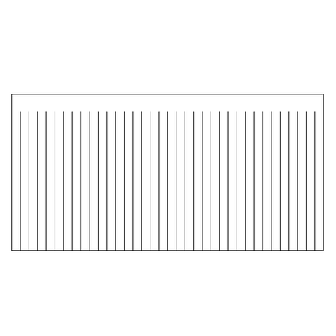 Powerchek 800 Xray Curtain - Lead-Free Fabric Lined Black Rubber - 0.25mm LE - 18 in H x 36 in W - Set of 4 - XRC115-KBK250-CC4 - MF # 1122846