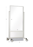 Mobile Lead Barrier - 34" Wide - Full Window Dimensions