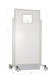 Mobile Lead Barrier - 52" Wide - Small Window Dimensions