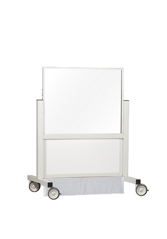 Mobile Lead Barrier Short - 34" Wide - Large Window